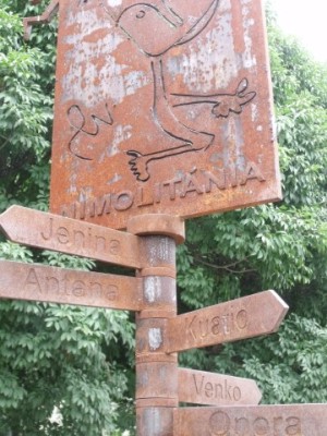 Nimolitánia útjelző táblája